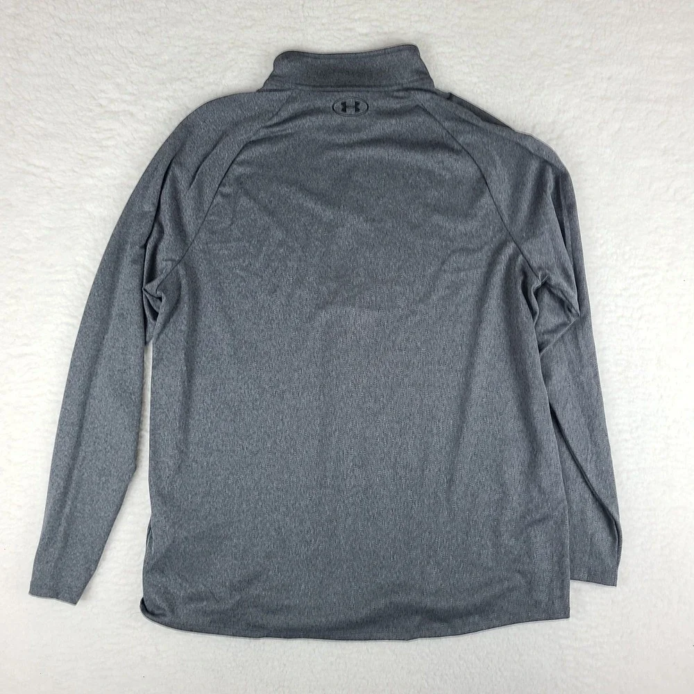 Under Armour Sweater Mens XL‎ Dark Gray Loose Heatgear Performance Tech Golf